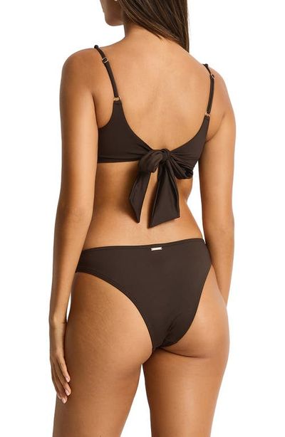 Sea Level Sea Level Scoop Neck Tie Back Bikini Top