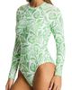 Sea Level Sea Level Seamed Long Sleeve UPF 50+ One-Piece Rashguard Swimsuit - 3