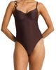 Sea Level Sea Level Zen Textured Balconette Underwire One-Piece Swimsuit - 1