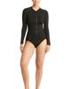 Sea Level Sea Level Zip Long Sleeve Rashguard Top - 5