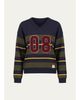 Sea Mina Striped Varsity Sweater - 1
