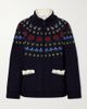 SEA Preston crochet-trimmed merino wool-blend jacket - 1