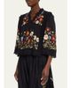 Sea Ruwa Embroidered V-Neck Long-Sleeve Top With Lace Trim - 4