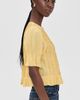 Sea Sea Alberte Solid Bubble Sleeve Blouse Yellow - 4