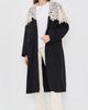 Sea Sea Alina Lace Oversized Long Coat Black - 2