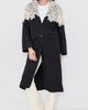 Sea Sea Alina Lace Oversized Long Coat Black - 5