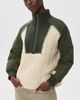 Sea Sea Allen Cable Half Zip Combo Pullover Army - 2