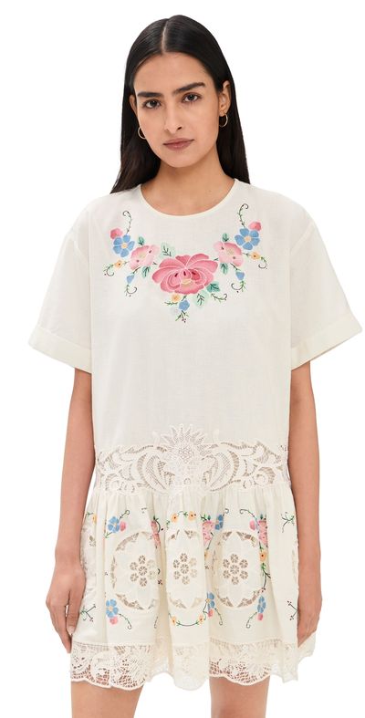 Sea Sea Astrid Embroidery Mini Dress Multi