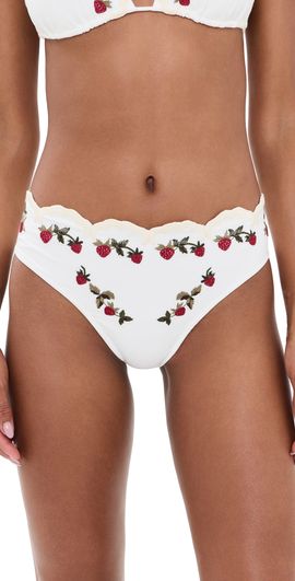Sea Sea Bindi Strawberry Scallop Bikini Bottoms Cream