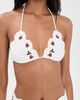 Sea Sea Bindi Strawberry Scallop Bikini Top Cream - 2