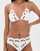 Sea Sea Bindi Strawberry Scallop Bikini Top Cream - 5