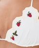 Sea Sea Bindi Strawberry Scallop Bikini Top Cream - 6