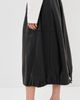 Sea Sea Caitlin Leather Midi Skirt Black - 4