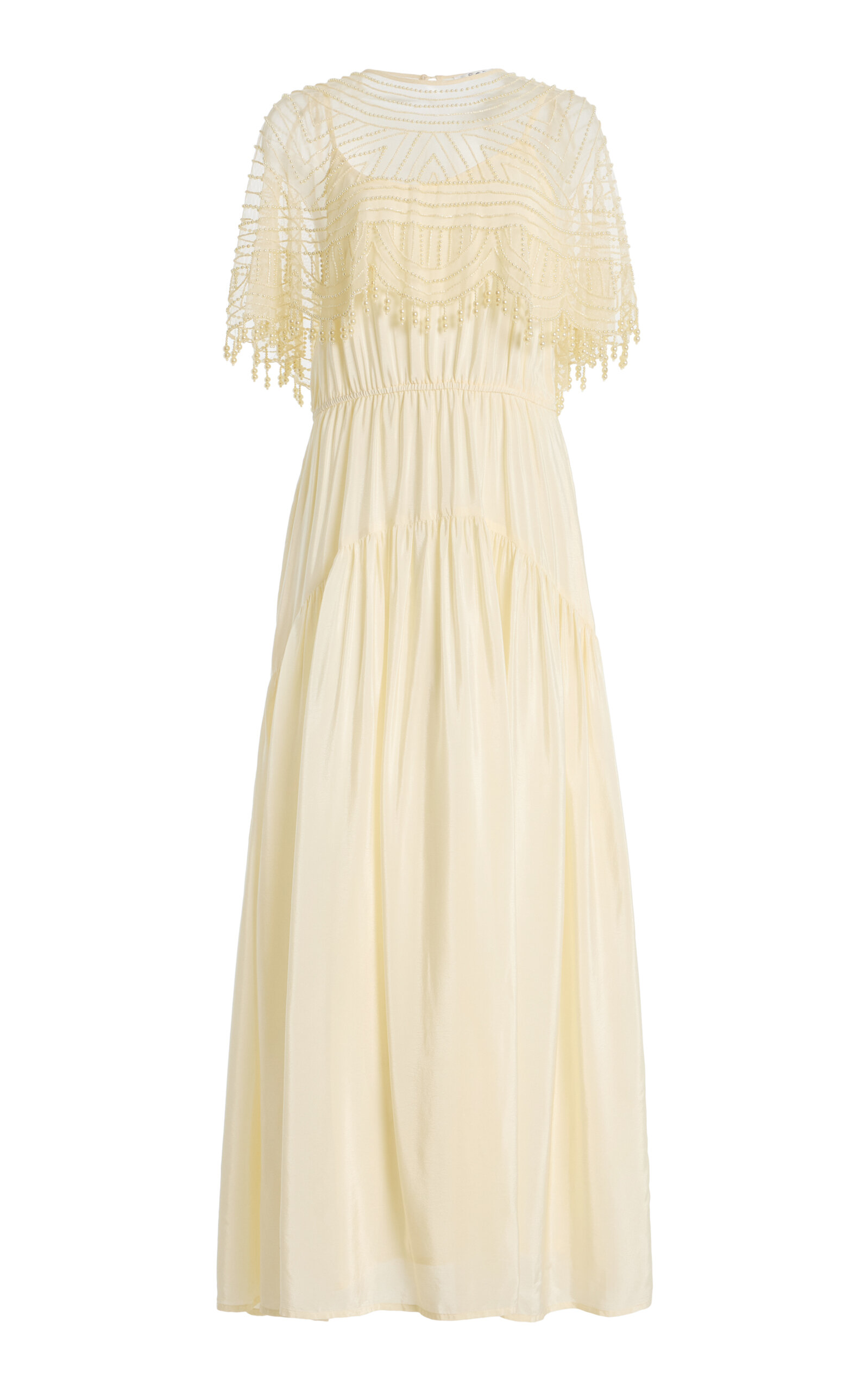 Sea Sea Carlotta Embellished Midi Cape Dress