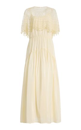 Sea Sea Carlotta Embellished Midi Cape Dress