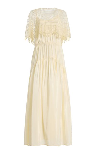 Sea Sea Carlotta Embellished Midi Cape Dress
