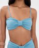 Sea Sea Carmella Draped Bikini Top Blue - 2