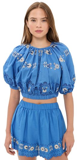 Sea Sea Catharina Bubble Top Blue