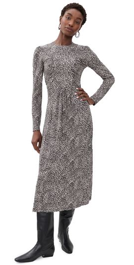 Sea Sea Charlize Cheetah Print Dress Cream