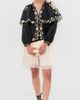 Sea Sea Christina Print Cape Blouse Black - 5
