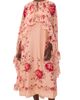 Sea Sea Christina Print Midi Cape Dress Pink - 1