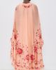 Sea Sea Christina Print Midi Cape Dress Pink - 3