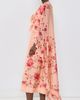 Sea Sea Christina Print Midi Cape Dress Pink - 4