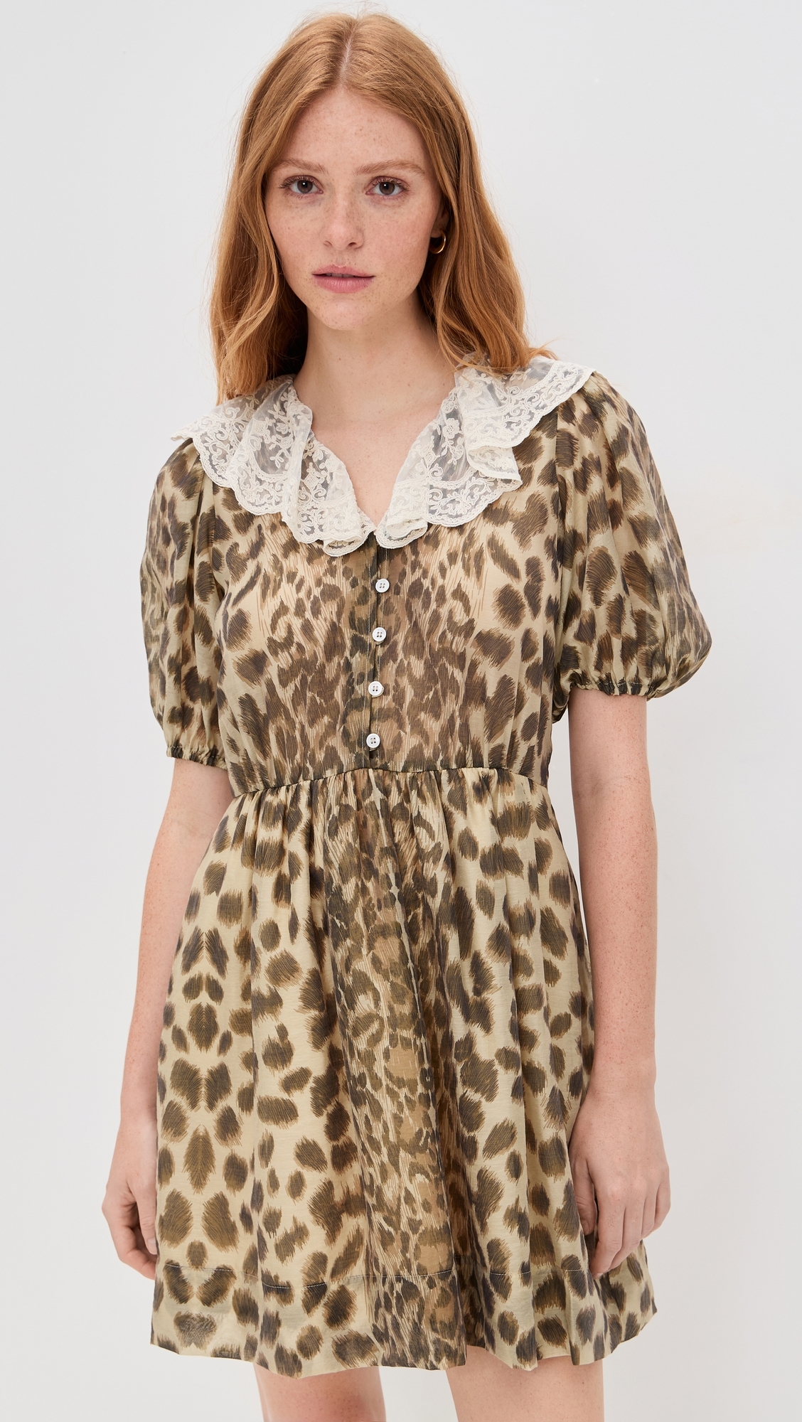 cream leopard print dress Cream Leopard Print Frill Wrap Dress AX Paris US