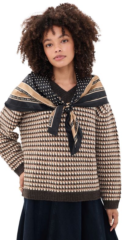 Sea Sea Declan V Neck Wool Sweater Multi