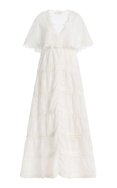 Sea Sea Eleannora Embroidered Cotton Maxi Dress