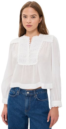 Sea Sea Eliza Eyelet Top White