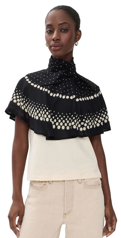 Sea Sea Elly Polka Print Cape T-Shirt Multi