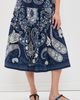 Sea Sea Emelina Print Midi Skirt Navy - 2