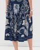 Sea Sea Emelina Print Midi Skirt Navy - 3
