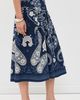 Sea Sea Emelina Print Midi Skirt Navy - 4