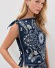 Sea Sea Emelina Print Sleeveless Top Navy - 2