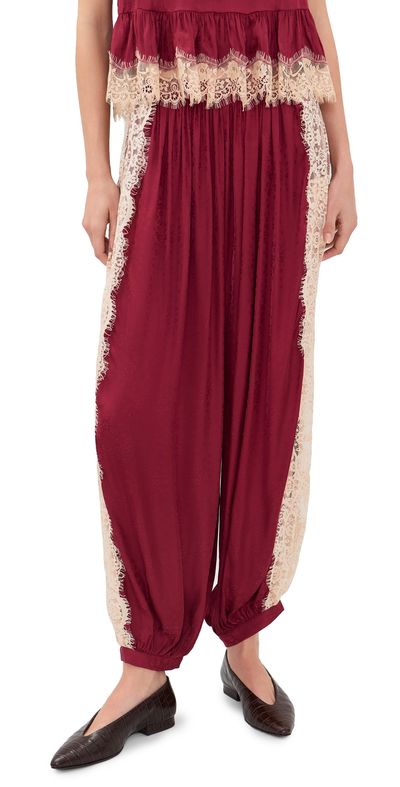 Sea Sea Ethel Solid Bloomer Pants Burgundy