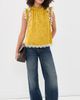 Sea Sea Flutter Sleeve Top Yellow - 5