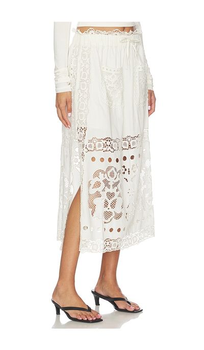 Sea Sea Gardener Embroided Skirt
