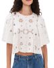 Sea Sea Gardener Embroidered Top White - 1