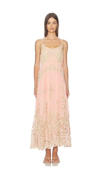 Sea Sea Gracelyn Lace Embroided Maxi Slip Dress