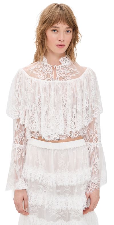 Sea Sea Holden Embroidery Blouse White