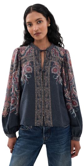 Sea Sea Hyacinth Top Navy