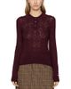 Sea Sea Jane Argyle Polo Merino Wool Sweater - 1