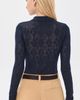Sea Sea Jane Argyle Polo Sweater Navy - 3