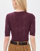 Sea Sea Jane Argyle Sweater Burgundy - 3