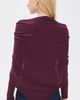 Sea Sea Jane Henley Sweater With Scarf Burgundy - 3