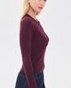 Sea Sea Jane Henley Sweater With Scarf Burgundy - 4