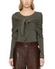 Sea Sea Jane Wool Henley Sweater with Scarf - 1