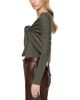 Sea Sea Jane Wool Henley Sweater with Scarf - 3